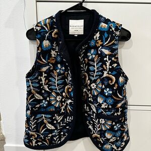 Bagatelle Navy and Blue Embroidered Jacket